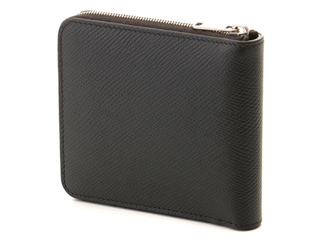 【訳アリ】セール★CELINE★2つ折りラージフラップ★ネイビー 美品 CELINE ラージ ストラップ ウォレット 折り財布 ブラック