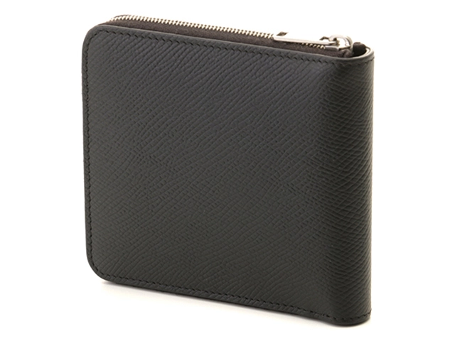 CELINE　セリーヌ　ジップドバイフォールド　ブラック　レザー【472】YI