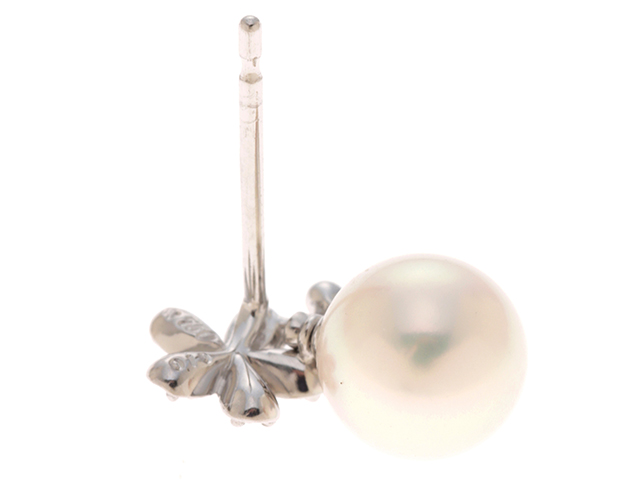 Ponte Vecchio ポンテヴェキオ ピアス K18 ホワイトゴールド