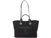CHANEL シャネル ドーヴィル スモール ブラック／GP ミックス