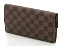 LOUIS VUITTON　ルイ・ヴィトン　ポルトフォイユ・サラ ダミエ N61734 長財布 【460】2143200547291】