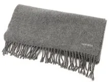 HERMES エルメス ユニ・ブロデ マフラー カシミヤ グレー【434】 の