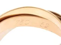 cartier カルティエ トリニティリング 3カラー YG/PG/WG 52号