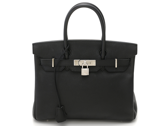 エルメスバーキン30 現金特価】エルメス バーキン30 ノワール トゴ シルバー金具 Z刻印