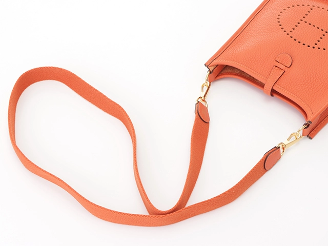 HERMES　エルメス　エヴリンTPM　トリヨンクレマンス　オレンジフー　U刻印　【431】