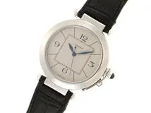 CARTIER　カルティエ　メンズ腕時計　パシャ42　W3107255　自動巻き　アイボリー文字盤　ステンレス/革ベルト　本体のみ【433】