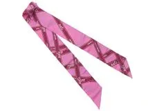 HERMES エルメス ツイリー BOLDUC ピンク/パープル【432