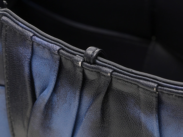 Bottega Veneta ボッテガ・ヴェネタ スモール ザ・アルコ トート ブラック/パープル レザー 【472】KS