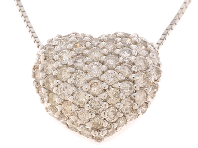 JEWELRY　ジュエリー　ネックレス　K18ホワイトゴールド　ダイヤモンド　1.00カラット　【430】2143200558433