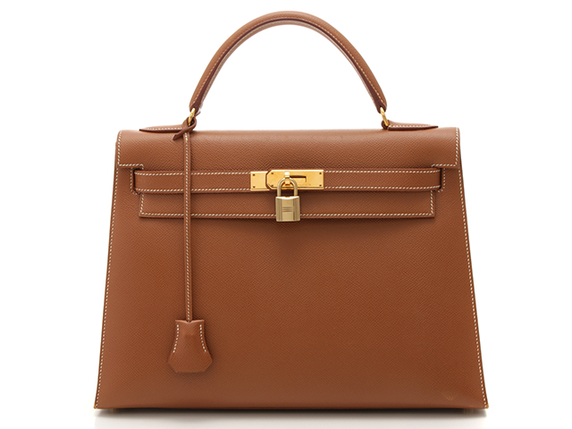 HERMES エルメス ケリー32 ゴールド／GP □B刻印(1998年頃) 【471】 Y