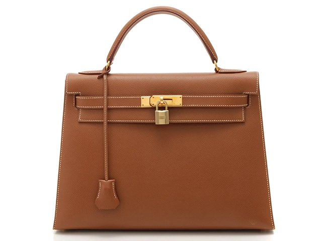 HERMES エルメス ケリー32 ゴールド／GP □B刻印(1998年頃) 【471】 Y