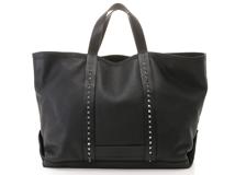 Valentino　ヴァレンチノ　ロックスタッズ　トートバッグ　ブラック　カーフ　【471】L