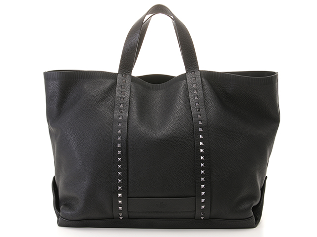 Valentino ヴァレンチノ ロックスタッズ トートバッグ ブラック