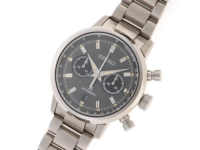 SEIKO　セイコー　プロスペックス　スピードタイマー　SBEC009　ステンレススティール　グレー文字盤　自動巻【472】UH