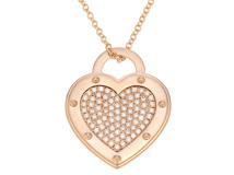TIFFANY＆CO　ティファニー　リターントゥラブ　ネックレス　K18ピンクゴールド　ダイヤモンド　約10.3g　2143200561082　【432】