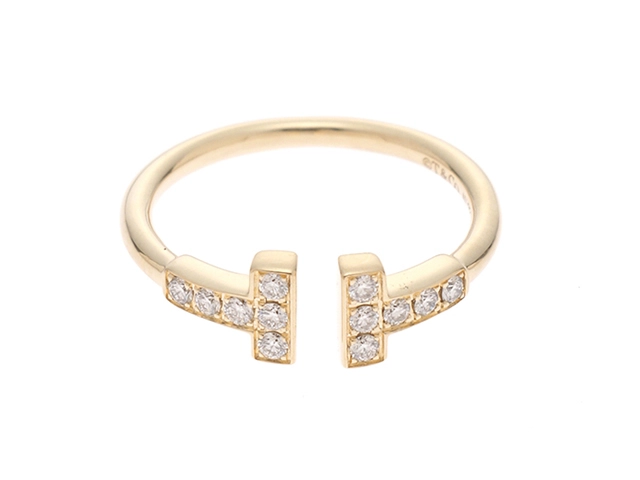 TIFFANY＆CO ティファニー リング Tワイヤーリング ダイヤモンド YG D 