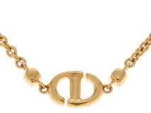 DIOR　ディオール　CD　Navyネックレス　N1823CDNCY_D301　ゴールドトーンメタル & シルバートーン クリスタル  GP 2143200565172　【471】