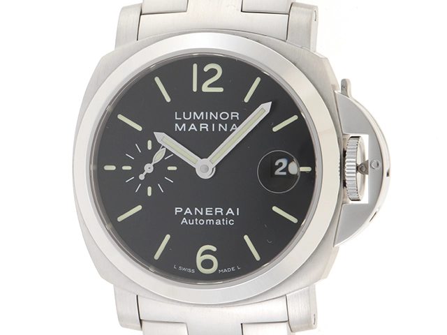 PANERAI パネライ 時計 ルミノールマリーナ PAM00298 ブラック文字盤 SS 自動巻き メンズ（2143200566735）M【200  の購入なら「質」の大黒屋（公式）