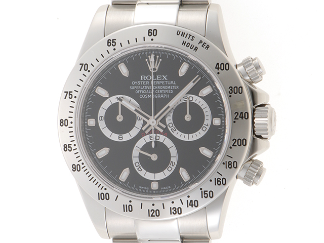 ROLEX ロレックス デイトナ ランダム番 116520 黒 100m防水 SS