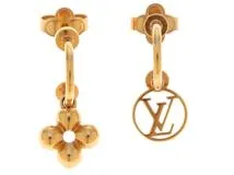 LOUIS VUITTON　ルイヴィトン　　M64859　ブックル・ドレイユ・ブルーミングピアス　金メッキ【430】2143200568401