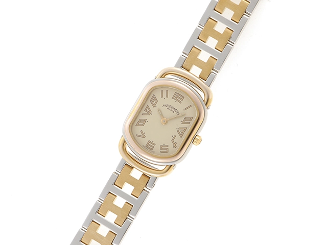 HERMES　エルメス　時計　ラリー　クオーツ　レディース　アイボリー　RA1.240　2143200568845【430】