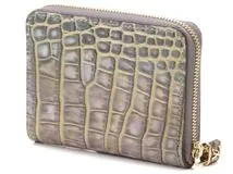 LOUIS VUITTON 　ルイヴィトン コインケース ジッピーコインパース クロコダイル　グレー系/ゴールド【472】AH