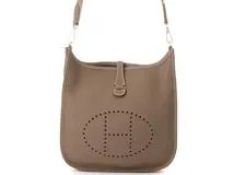 HERMES　エルメス　エヴリンⅢPM　エトゥープ　シルバー金具　トリヨンクレマンス　【432】2143200569620