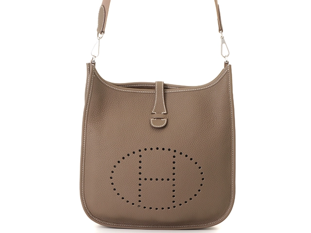 HERMES　エルメス　エヴリンⅢPM　エトゥープ　シルバー金具　トリヨンクレマンス　【432】2143200569620