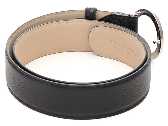 BVLGARI ブルガリ ブルガリマンベルト38mm ブラックレザー 【472