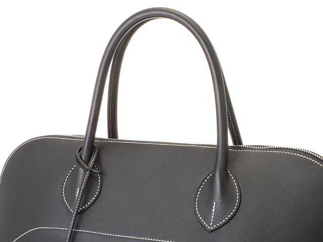 HERMES エルメス ボリードリラックス45 ブラック／SV □R刻印