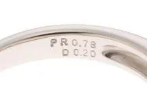 JEWELRY　ジュエリー　リング　PT950プラチナ　ペリドット0.78/ダイヤモンド0.20 　7.5g　　#14　　2143200570602【472】H