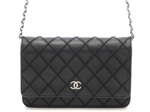 CHANEL シャネル ワイルドステッチマトラッセチェーンウォレット