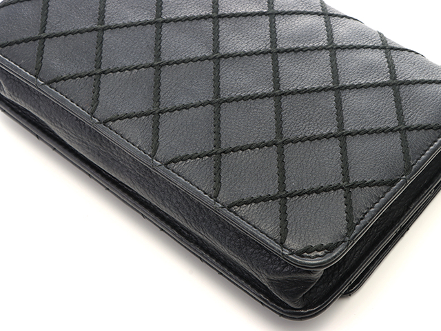 CHANEL シャネル ワイルドステッチマトラッセチェーンウォレット  
