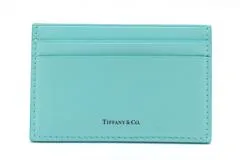 TIFFANY&Co ティファニー カードケース ティファニーブルー レザー