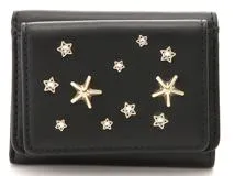 JIMMY CHOO　ジミーチュウ　財布　スタースタッズ　ネモ　三つ折財布　NEMOCZN　ブラック　カーフ　2143200573047　【437】
