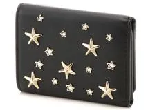 JIMMY CHOO　ジミーチュウ　財布　スタースタッズ　ネモ　三つ折財布　NEMOCZN　ブラック　カーフ　2143200573047　【437】