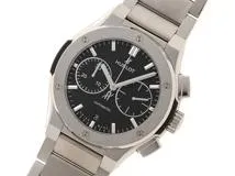 HUBLOT　ウブロ　クラシックフュージョン クロノグラフ　520.NX.1170.　自動巻き　TI　ブラック文字盤　メンズ【431】2143200573061
