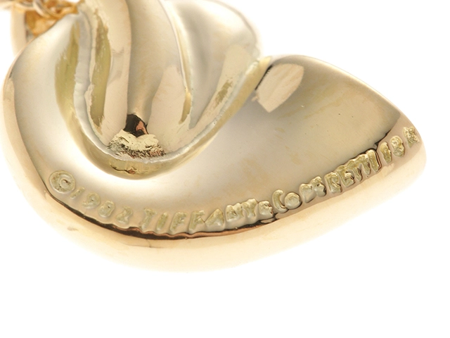 TIFFANY＆CO ティファニー ホルンシェルモチーフ ネックレス YG 4.7g【434】