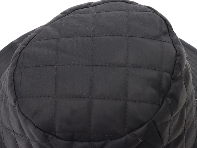 CELINE　 セリーヌ 　バケットハット　ブラック／オレンジ　ナイロン　Ｓサイズ　2AUB0930C　【472】H