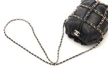 CHANEL　シャネル　巾着チェーンショルダーバッグ　ブラック　ラムスキン　AS2314　【471】Ａ