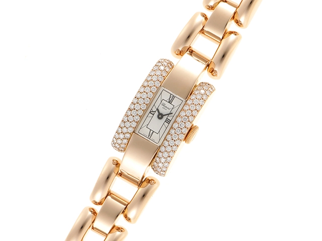 Chopard　ショパール　ラストラーダ・ダイヤベゼル　クォーツ　41/6547　PG　ピンクゴールド　レディース腕時計【431】