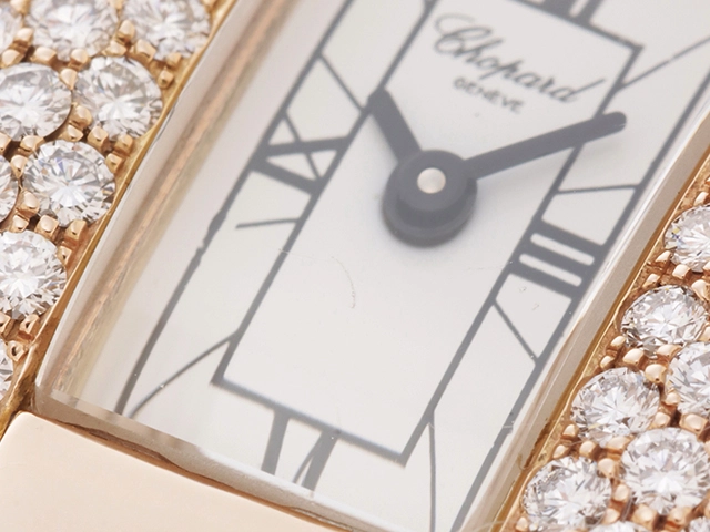 Chopard　ショパール　ラストラーダ・ダイヤベゼル　クォーツ　41/6547　PG　ピンクゴールド　レディース腕時計【431】