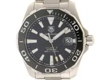 TAG HEUER タグ・ホイヤー 時計 アクアレーサー キャリバー５ ブラック文字盤 メンズ 自動巻き SS（2143200576741）M【200】