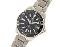 TAG HEUER タグ・ホイヤー 時計 アクアレーサー キャリバー５ ブラック文字盤 メンズ 自動巻き SS（2143200576741）M【200】