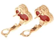 Van Cleef & Arpels クローバーピアス　カーネリアン Van Cleef & Arpels - 【新品】クローバー ピアスの通販 by エマ