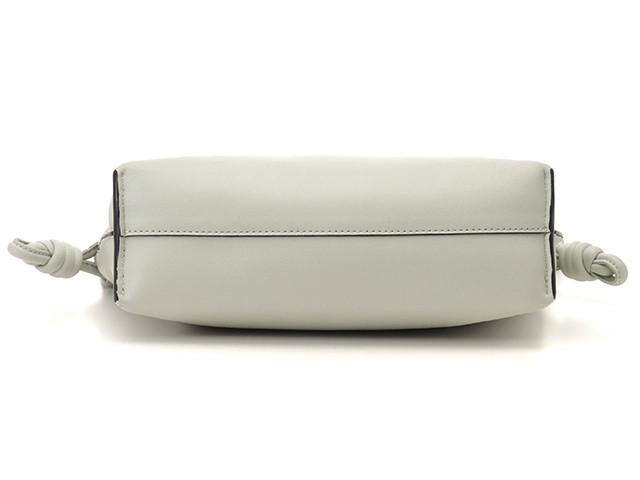 LOEWE　ロエベ　フラメンコミニ　パールグレー　レザー　ショルダーバッグ　A411FC2X37　2143200578394　【205】