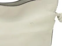 LOEWE　ロエベ　フラメンコミニ　パールグレー　レザー　ショルダーバッグ　A411FC2X37　2143200578394　【205】