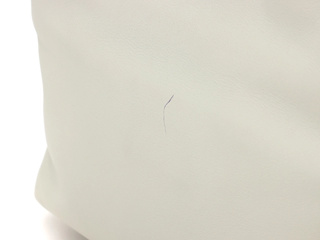 LOEWE　ロエベ　フラメンコミニ　パールグレー　レザー　ショルダーバッグ　A411FC2X37　2143200578394　【205】