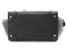 CELINE セリーヌ ラゲージ ミニショッパー トートバッグ レザー ブラック 2143200579834 【205】  の購入なら「質」の大黒屋（公式）