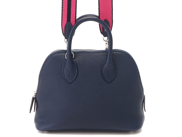 HERMES エルメス ショルダーバッグ ボリード1923 ミニ ブルー